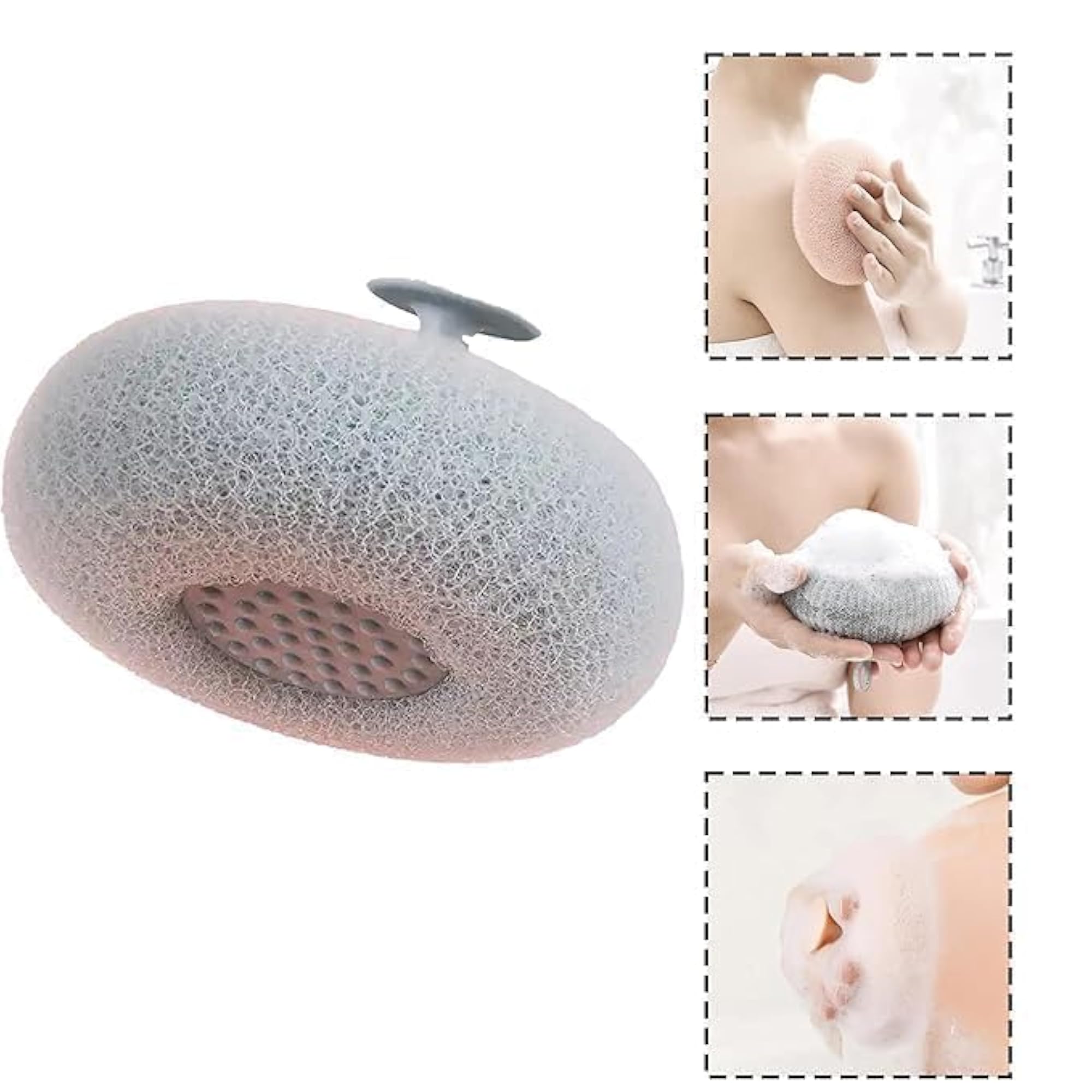 Round Loofah Scrubbing Brush Bath Sponge, 1 Piece